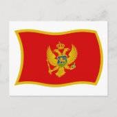 Montenegro Flag Postkarte (Vorderseite)