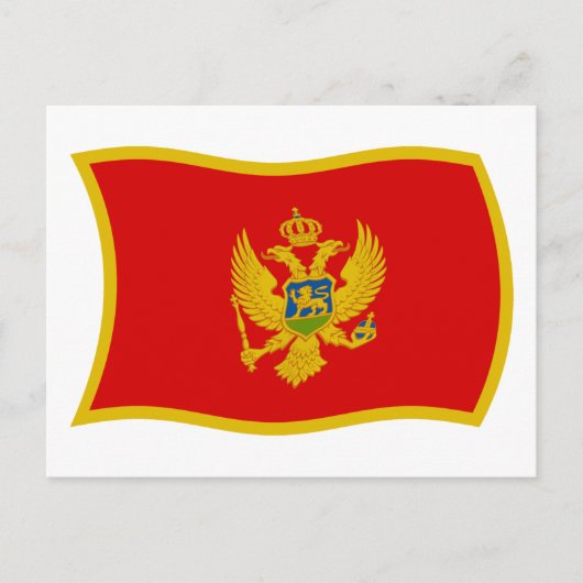 Montenegro Flag Postkarte (Vorderseite)