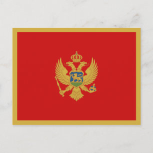 Montenegro Flag Postkarte