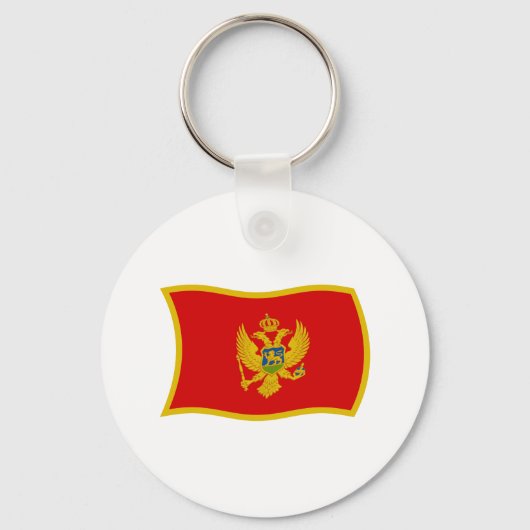 Montenegro Flag Schlüsselanhänger (Vorderseite)