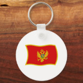 Montenegro Flag Schlüsselanhänger (Vorderseite)