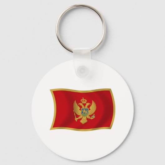 Montenegro Flag Schlüsselanhänger (Vorderseite)