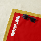 Montenegro Flag Splendid Patriotic Strandtuch (Beispiel)