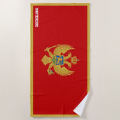 Montenegro Flag Splendid Patriotic Strandtuch (Vorderseite)