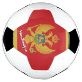 Montenegro Flag / Sport Fußball (Gedreht)