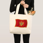Montenegro Flag Totag Jumbo Stoffbeutel (Vorderseite (Produkt))