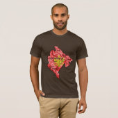 Montenegro Flagcolor Map T - Shirt (Vorne ganz)