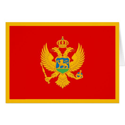 Montenegro-Flagge (Vorderseite (Horizontal))