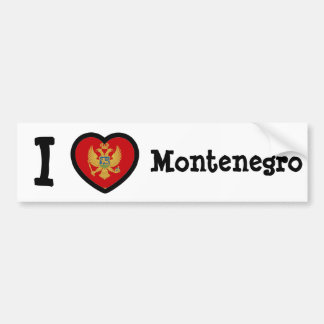 Montenegro-Flagge Autoaufkleber