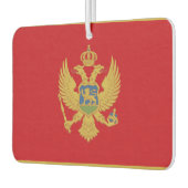 Montenegro-Flagge Autolufterfrischer (Links)