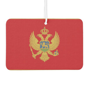 Montenegro-Flagge Autolufterfrischer