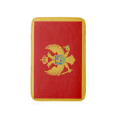Montenegro-Flagge Badematte (Vorderseite Vertikal)