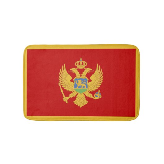 Montenegro-Flagge Badematte (Vorderseite)
