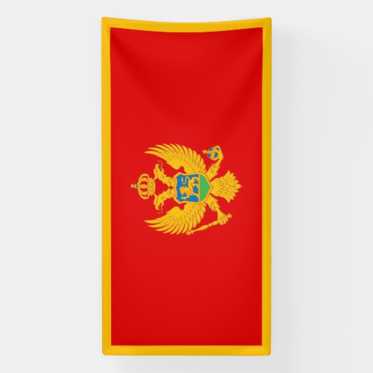 Montenegro-Flagge Banner (Vertikal)