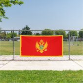Montenegro-Flagge Banner (Insitu)