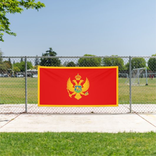 Montenegro-Flagge Banner (Insitu)
