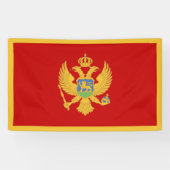 Montenegro-Flagge Banner (Horizontal)