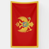 Montenegro-Flagge Banner (Vertikal)