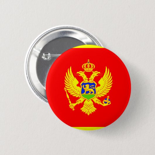 Montenegro-Flagge Button (Vorne & Hinten)