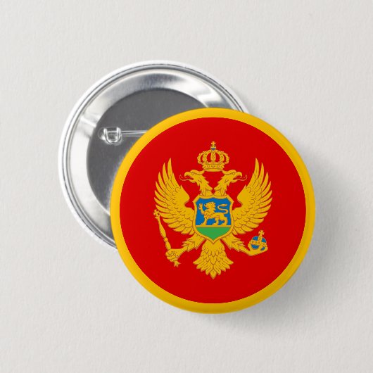 Montenegro-Flagge Button (Vorne & Hinten)