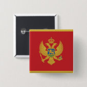 Montenegro-Flagge Button (Vorne & Hinten)