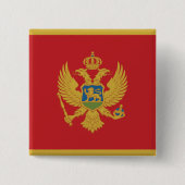 Montenegro-Flagge Button (Vorderseite)