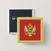 Montenegro-Flagge Button (Vorne & Hinten)