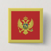 Montenegro-Flagge Button (Vorderseite)