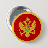 Montenegro-Flagge Button (Vorne & Hinten)