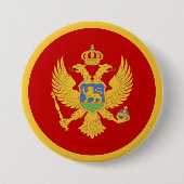 Montenegro-Flagge Button (Vorderseite)