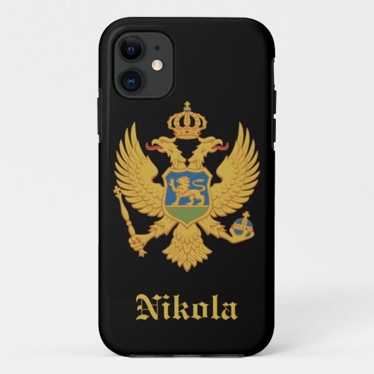 Montenegro-Flagge Case-Mate iPhone Hülle (Rückseite)