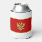 Montenegro-Flagge Dosenkühler (Kanne Vorderseite)
