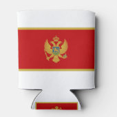 Montenegro-Flagge Dosenkühler (Rückseite)
