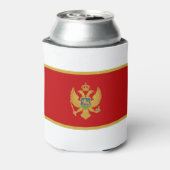 Montenegro-Flagge Dosenkühler (Kanne Rückseite)