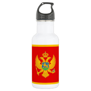 Montenegro-Flagge Edelstahlflasche