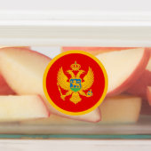 Montenegro-Flagge Etiketten (Befestigt)