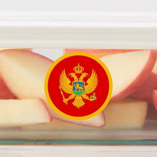 Montenegro-Flagge Etiketten (Befestigt)