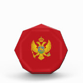 Montenegro-Flagge Fotoblock (Vorderseite)