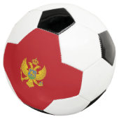 Montenegro-Flagge Fußball (Dreiviertel)