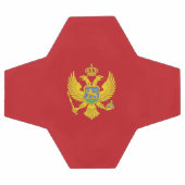 Montenegro-Flagge Fußball (Flach)