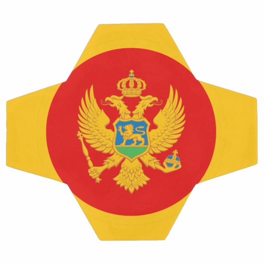 Montenegro-Flagge Fußball (Flach)