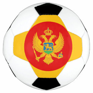 Montenegro-Flagge Fußball
