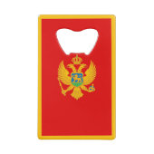 Montenegro-Flagge Geldbeutel Flaschenöffner (Rückseite)