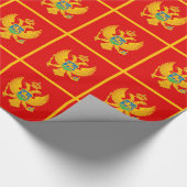 Montenegro-Flagge Geschenkpapier (Ecke)