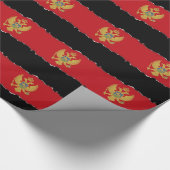 Montenegro-Flagge Geschenkpapier (Ecke)