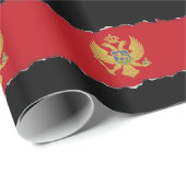 Montenegro-Flagge Geschenkpapier (Rolleneckpunkt)