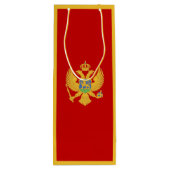 Montenegro-Flagge Geschenktüte Für Weinflaschen (Rückseite)