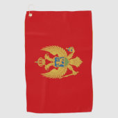 Montenegro-Flagge Golfhandtuch (Vorderseite)