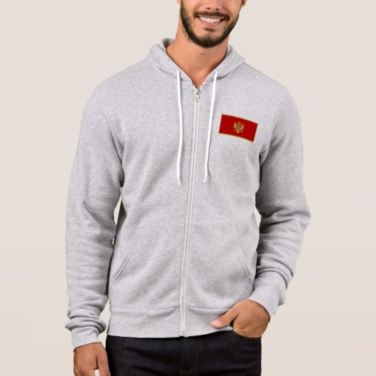 Montenegro-Flagge Hoodie (Vorderseite)