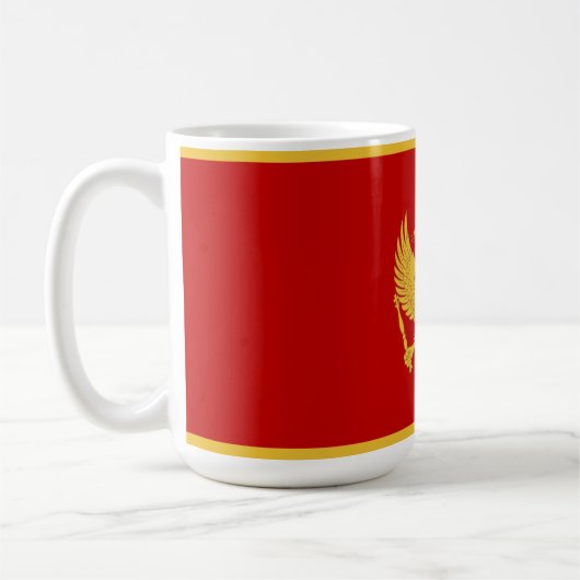 Montenegro-Flagge Kaffeetasse (Links)